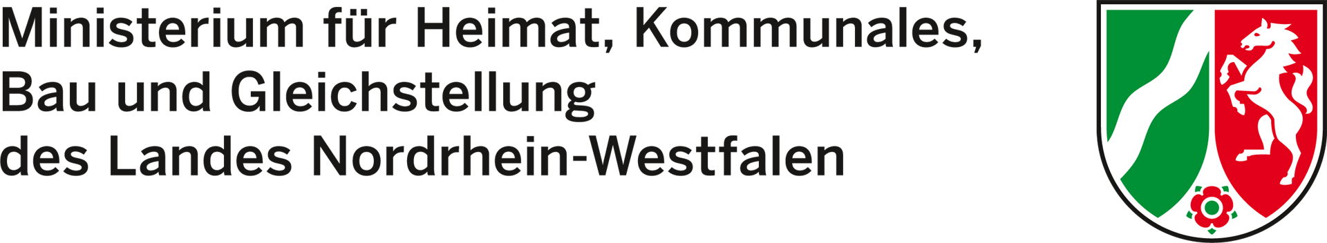Logo Ministerium für Heimat, Kommunales, Bau und Gleichstellung NRW